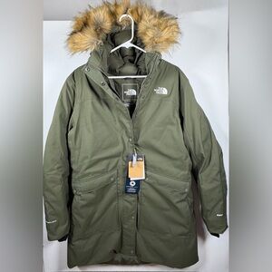 The North Face New Defdown Parka Women’s XL FUTURELIGHT Winter Down Jacket Green